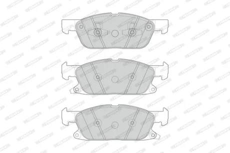 Комплект гальмівних колодок передн (із замком), FORD FOCUS IV, GALAXY III, GALAXY MK III, KUGA III, S-MAX FORD USA EDGE, FUSION LINCOLN NAUTILUS 1.5-3.5 09.13- FERODO FDB4930
