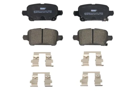 Комплект гальмівних колодок задн, CHEVROLET BOLT, VOLT OPEL AMPERA-E, ASTRA K, INSIGNIA B, INSIGNIA B COUNTRY, INSIGNIA B GRAND SPORT 1.0-Electric 06.15- FERODO FDB4938