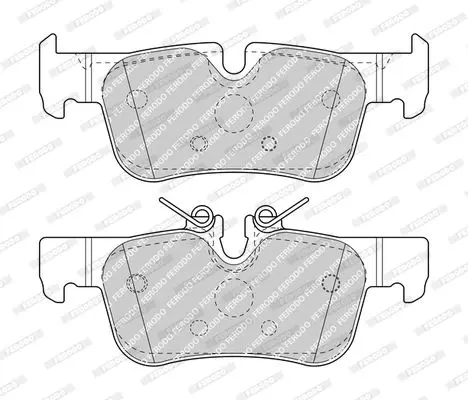 Комплект гальмівних колодок задн, BMW 1 (F40), 2 (F45), 2 GRAN COUPE (F44), 2 GRAN TOURER (F46), 2 GRAN TOURER VAN (F46), I3 (I01), X1 (F48), X2 (F39) MINI (F55), (F56) 0.65H-Electric 08.13- FERODO FDB4954 (фото 1)