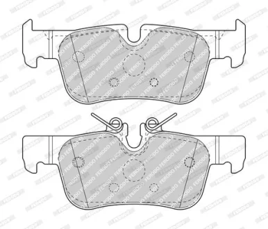 Комплект гальмівних колодок задн, BMW 1 (F40), 2 (F45), 2 GRAN COUPE (F44), 2 GRAN TOURER (F46), 2 GRAN TOURER VAN (F46), I3 (I01), X1 (F48), X2 (F39) MINI (F55), (F56) 0.65H-Electric 08.13- FERODO FDB4954