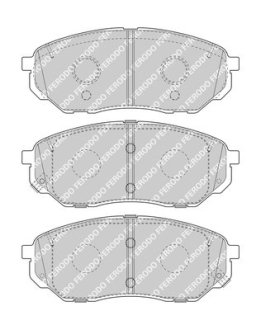 Тормозные колодки, дисковые FERODO FDB4983