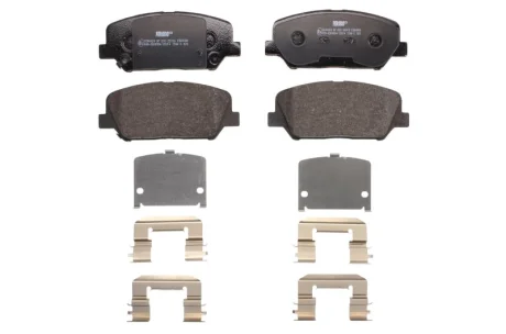 Комплект гальмівних колодок передн, HYUNDAI EQUUS / CENTENNIAL, GENESIS, I30, VELOSTER KIA CEE\'D, CERATO III, OPTIMA, PRO CEE\'D 1.0-3.8 03.09- FERODO FDB4984