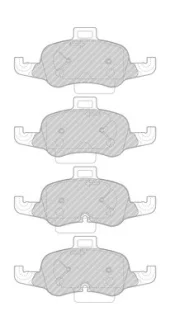 Комплект гальмівних колодок передн, AUDI TT 1.8/2.0/2.0D 07.14- FERODO FDB4996
