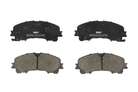Комплект гальмівних колодок передн, INFINITI Q50, Q60, QX50 II NISSAN X-TRAIL, X-TRAIL III RENAULT KOLEOS II 1.3-3.5H 04.13- FERODO FDB4998