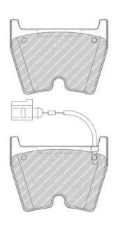 Комплект гальмівних колодок передн, AUDI A3, Q3, TT 1.0-2.5 09.12- FERODO FDB5023