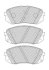 Комплект гальмівних колодок передн, HYUNDAI IX35, KONA, KONA/SUV, SONATA VII, TUCSON, TUCSON/SUV KIA CEE\'D, CEED, NIRO I, OPTIMA, PRO CEE\'D, PROCEED, SELTOS, SOUL II 1.0-Electric 06.13- FERODO FDB5039 (фото 1)