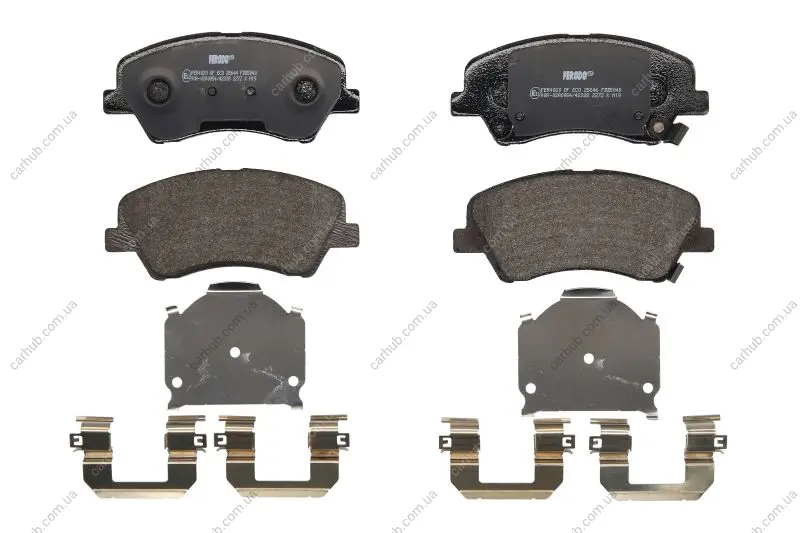 Комплект гальмівних колодок передн, HYUNDAI BAYON, I20 III KIA RIO IV, STONIC 1.0-1.6D 01.17- FERODO FDB5040 (фото 1)