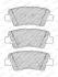 Комплект гальмівних колодок задн, HYUNDAI ACCENT IV, ACCENT V, ELANTRA VI, I20 ACTIVE, I20 II, I40 I, I40 I CW, IONIQ, IX35, SOLARIS, TUCSON KIA NIRO, NIRO I, OPTIMA, RIO IV 1.0-Electric 06.10- FERODO FDB5041 (фото 1)