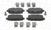Комплект гальмівних колодок задн, CHRYSLER 200 JEEP CHEROKEE, COMPASS 1.4-3.2 11.13- FERODO FDB5049 (фото 1)