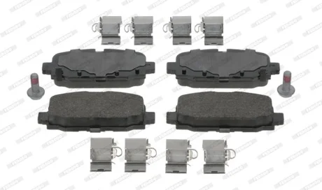Комплект гальмівних колодок задн, CHRYSLER 200 JEEP CHEROKEE, COMPASS 1.4-3.2 11.13- FERODO FDB5049