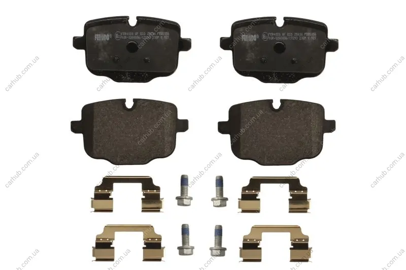 Комплект гальмівних колодок задн, BMW 5 (F10), 5 (F11), 5 (G30, F90), 5 (G31), 6 (F12), 6 (F13), 6 GRAN COUPE (F06), 6 GRAN TURISMO (G32), 7 (G11, G12), 8 (G14, F91), 8 (G15 1.6-Electric 01.10- FERODO FDB5056 (фото 1)