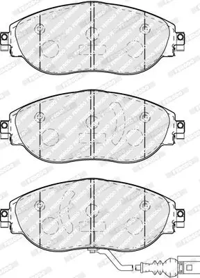 Комплект гальмівних колодок передн, AUDI A3, A3 ALLSTREET, Q2, Q3 CUPRA ATECA, FORMENTOR, LEON, LEON SPORTSTOURER SEAT ALHAMBRA, LEON, LEON SC, LEON ST, TARRACO SKODA KODIAQ I 1.0-3.6 02.08- FERODO FDB5096 (фото 1)