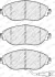 Комплект гальмівних колодок передн, AUDI A3, A3 ALLSTREET, Q2, Q3 CUPRA ATECA, FORMENTOR, LEON, LEON SPORTSTOURER SEAT ALHAMBRA, LEON, LEON SC, LEON ST, TARRACO SKODA KODIAQ I 1.0-3.6 02.08- FERODO FDB5096 (фото 1)