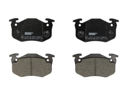 Комплект гальмівних колодок задн, CITROEN SAXO, XSARA, ZX PEUGEOT 106 II, 205, 205 I, 205 II, 206, 306, 309, 309 I, 309 II RENAULT 11, 19 I, 19 I CHAMADE, 19 II 1.0-Electric 02.83- FERODO FDB558