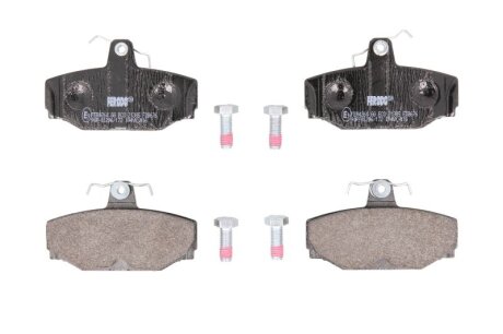 Комплект гальмівних колодок задн (з гвинтами гальмівного супорта), VOLVO 740, 760, 780, 940, 940 II, 960, 960 II, S90 I, V70 I, V90 I, XC70 I 2.0-2.9 08.81-09.02 FERODO FDB676