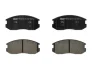 Комплект гальмівних колодок передн, DAIHATSU EXTOL, TERIOS MITSUBISHI COLT III, COLT IV, COLT V, LANCER III, LANCER IV, LANCER V, LANCER VI, MIRAGE IV, MIRAGE V, TREDIA 1.2-2.0D 08.86- FERODO FDB759 (фото 1)