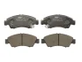 Комплект гальмівних колодок передн, HONDA CAPA, CITY IV, CITY V, CIVIC V, CIVIC VI, CRX III, JAZZ II, LOGO, ODYSSEY 1.2-3.5 10.91- FERODO FDB777 (фото 1)