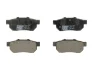 Комплект гальмівних колодок задн, FORD MAVERICK HONDA CITY IV, CITY V, CIVIC V, CIVIC VI, CRX III, INTEGRA, JAZZ II, JAZZ III SUZUKI SWIFT I 1.2-2.7D 10.84-12.15 FERODO FDB778 (фото 1)