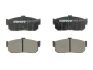 Комплект гальмівних колодок задн, INFINITI G20, I30 NISSAN 100NX, ALMERA I, ALMERA II, ALTIMA, CEFIRO III, MAXIMA / MAXIMA QX IV, MAXIMA / MAXIMA QX V, PRIMERA, SENTRA V 1.4-3.5 01.86- FERODO FDB796 (фото 1)