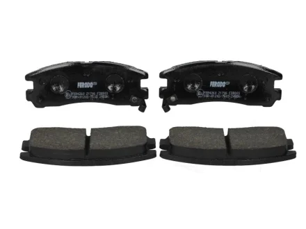 Комплект гальмівних колодок задн, CHRYSLER SEBRING DODGE STEALTH, STRATUS HYUNDAI SANTAMO MITSUBISHI 3000 GT, DELICA / SPACE GEAR, ECLIPSE II, ECLIPSE III, ECLIPSE IV 1.8-3.8 06.87- FERODO FDB803