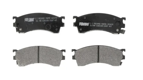 Комплект гальмівних колодок передн, FORD USA PROBE II MAZDA 323 F V, 323 F VI, 323 S VI, 626 III, 626 IV, 626 V, MX-6, PREMACY, XEDOS 6 1.6-2.5 10.89-03.05 FERODO FDB950