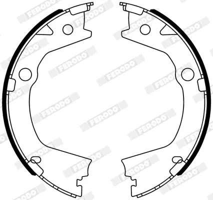 Гальмівна колодка SSANGYONG ACTYON II, ACTYON SPORTS I, ACTYON SPORTS II, KORANDO 2.0-2.2D 11.10- FERODO FSB4318 (фото 1)