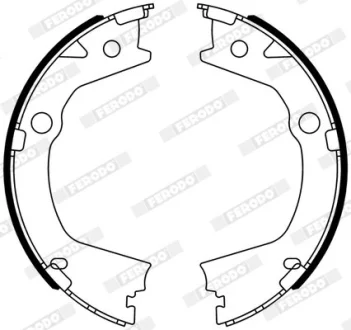 Гальмівна колодка SSANGYONG ACTYON II, ACTYON SPORTS I, ACTYON SPORTS II, KORANDO 2.0-2.2D 11.10- FERODO FSB4318