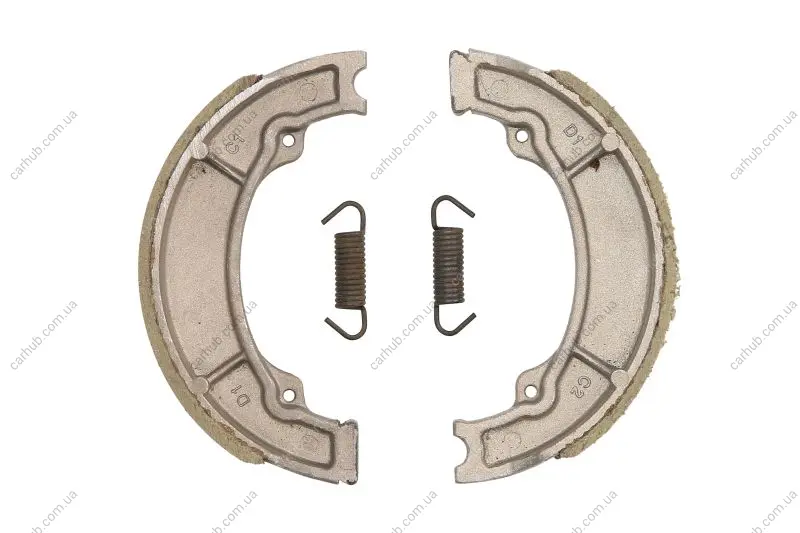 Гальмівні колодки задн 130x28мм (EN) With springs: Так APRILIA SCARABEO MBK YN, YQ PEUGEOT TWEET SACHS ROADSTER YAMAHA DT, RD, SR, TT, XC, XT, XV, XVS, YFM, YN, YQ, YZ 80-600 1976-2010 FERODO FSB733A (фото 1)