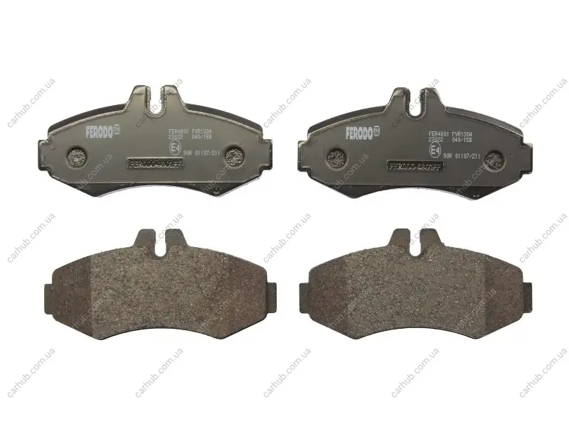 Комплект гальмівних колодок передн, MERCEDES SPRINTER 3-T (B903), SPRINTER 4-T (B904), V (638/2), VITO (W638) 2.0-Electric 02.95-05.06 FERODO FVR1304 (фото 1)