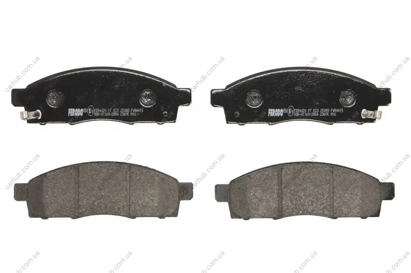 Комплект гальмівних колодок передн, MITSUBISHI L200 / TRITON NISSAN NV200, NV200 / EVALIA 1.5D-Electric 09.09- FERODO FVR4415 (фото 1)