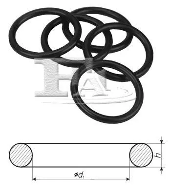 Кільце ущільнююче Audi/Seat/Skoda/VW (15x2mm) (к-кт 10шт) Fischer Automotive One (FA1) 076.110.010 (фото 1)