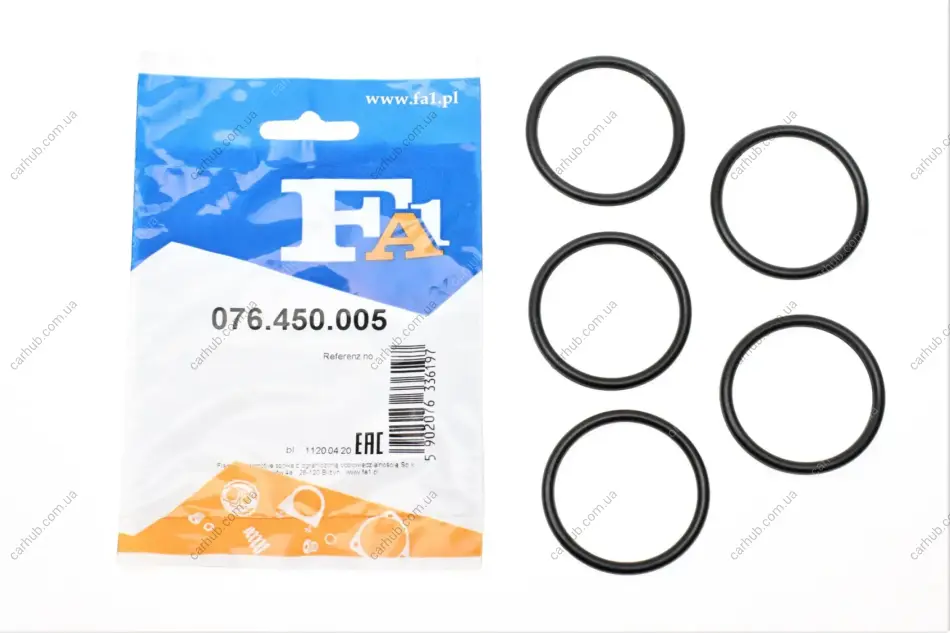 Прокладка турбіни ущільнююча Chevrolet Aveo 1.3/1.4 12- (43x4) (к-кт 5шт) Fischer Automotive One (FA1) 076.450.005 (фото 1)