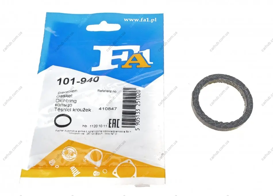 Прокладка колектора випускного BMW 3 (E90)/5 (E60)/7 (E65/E66/E67)/X5 04- FA1 Fischer Automotive One (FA1) 101-940 (фото 1)