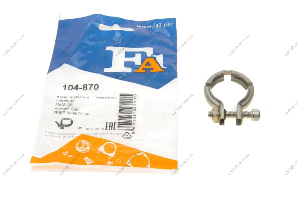 Хомут глушника Audi Q7 16-19 Fischer Automotive One (FA1) 104-870 (фото 1)