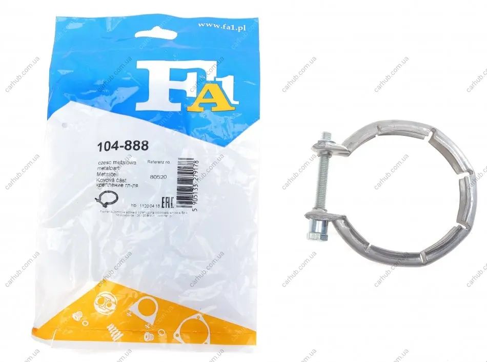 Хомут глушника BMW X3 (F25)/X5 (F15/F85) 10- FA1 Fischer Automotive One (FA1) 104-888 (фото 1)