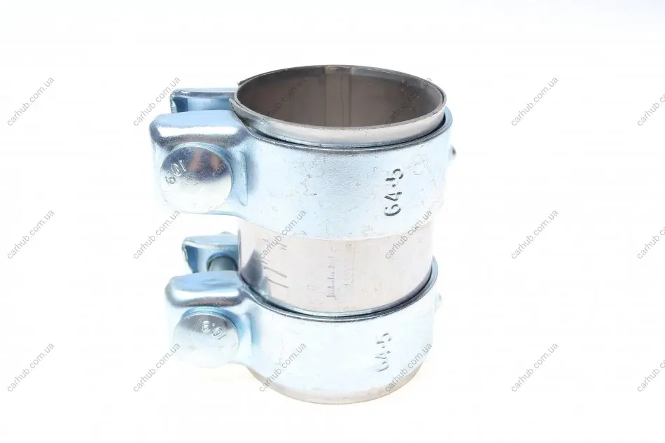 Хомут глушника (передній) VW T5 2.0/2.5 TDI/3.2 V6/T6 2.0 TDI 09- (60/64.5x95) (нержавіюча сталь) Fischer Automotive One (FA1) 114-860 (фото 1)