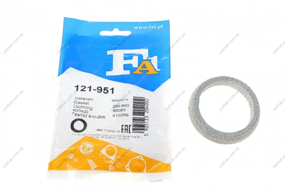 Прокладка труби вихлопної Opel Astra F/Vectra A/B 88-02 (50.5x66.5x13) (кільце) FA1 Fischer Automotive One (FA1) 121-951 (фото 1)