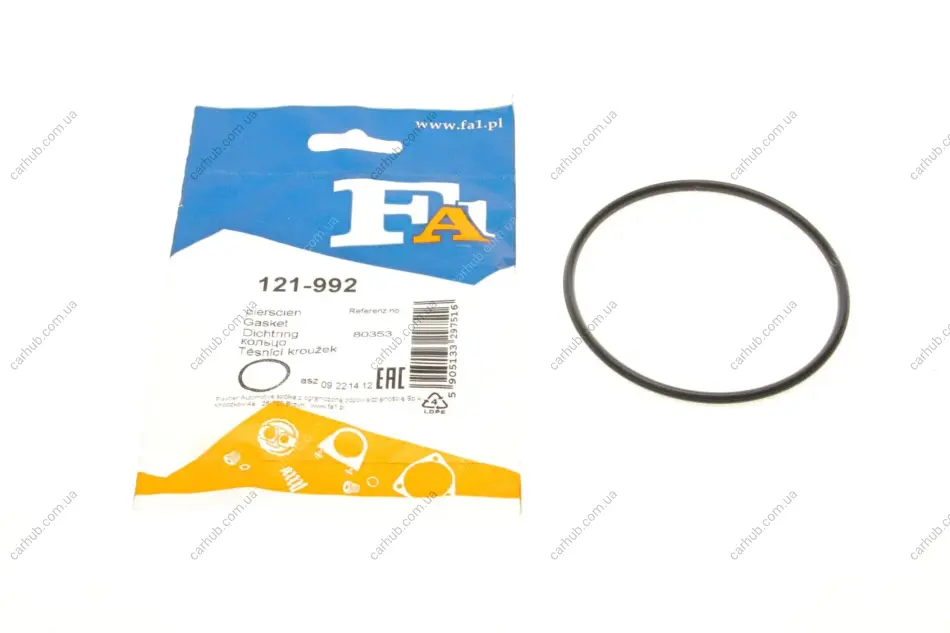 Прокладка труби вихлопної Chevrolet Captiva/Daewoo Lanos 97- (82x90x4) (кільце) FA1 Fischer Automotive One (FA1) 121-992 (фото 1)