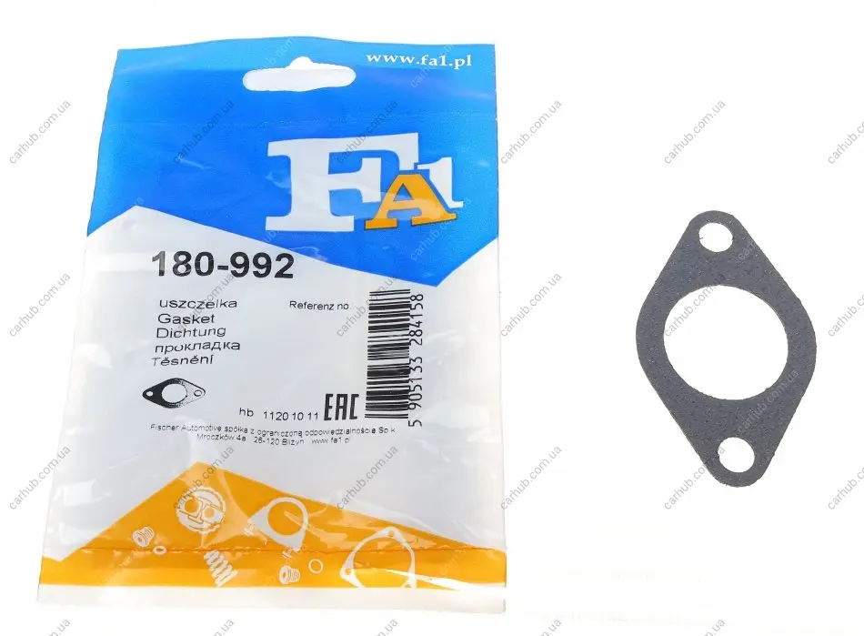 Прокладка клапана рециркуляції ВГ VW Caddy/T4 1.9/2.0/2.5TDI 92-10 FA1 Fischer Automotive One (FA1) 180-992 (фото 1)