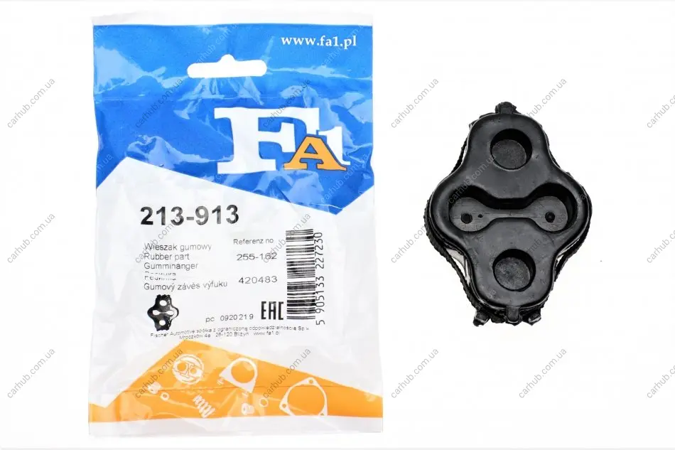 Гумка глушника Citroen C4/Peugeot 307 1.4 16V/2.0 HDi 00-11 Fischer Automotive One (FA1) 213-913 (фото 1)
