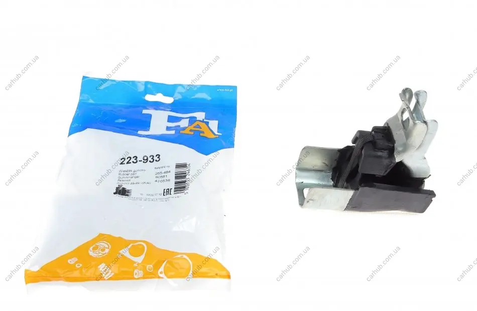 Кронштейн кріплення глушника Renault Clio III/Modus 04- (гумометалевий) FA1 Fischer Automotive One (FA1) 223-933 (фото 1)