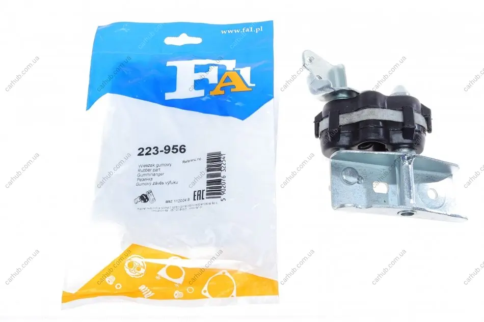 Кронштейн кріплення глушника Renault Laguna III 2.0/3.0 dCi 07-15 (гумометалевий) FA1 Fischer Automotive One (FA1) 223-956 (фото 1)
