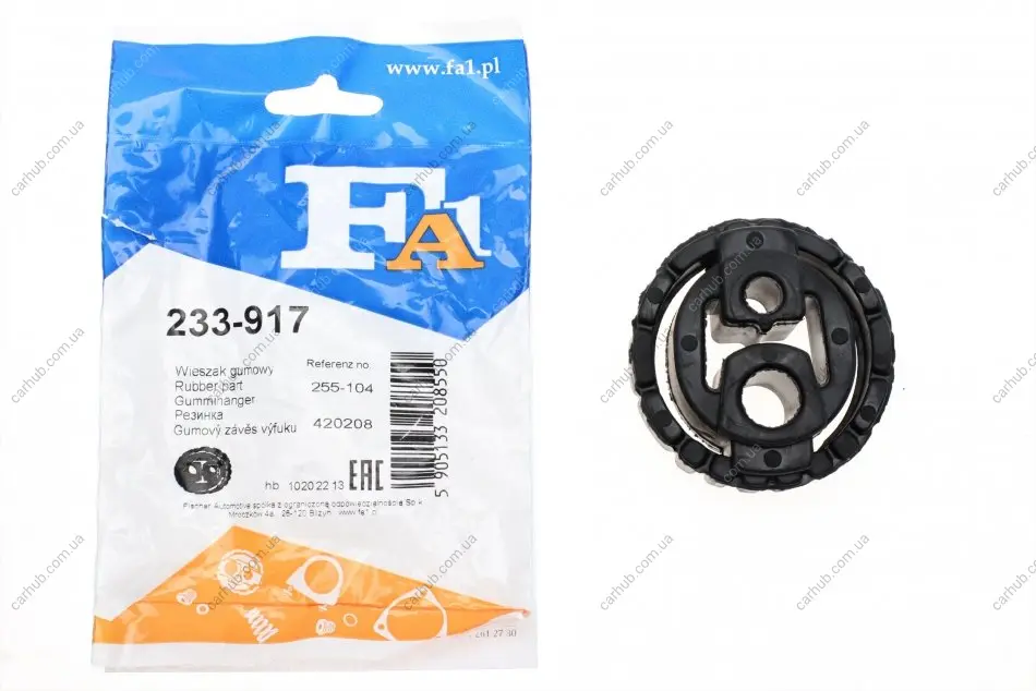 Гумка глушника Citroen Jumpy/ Fiat Scudo/ Peugeot Expert 96-06 FA1 Fischer Automotive One (FA1) 233-917 (фото 1)