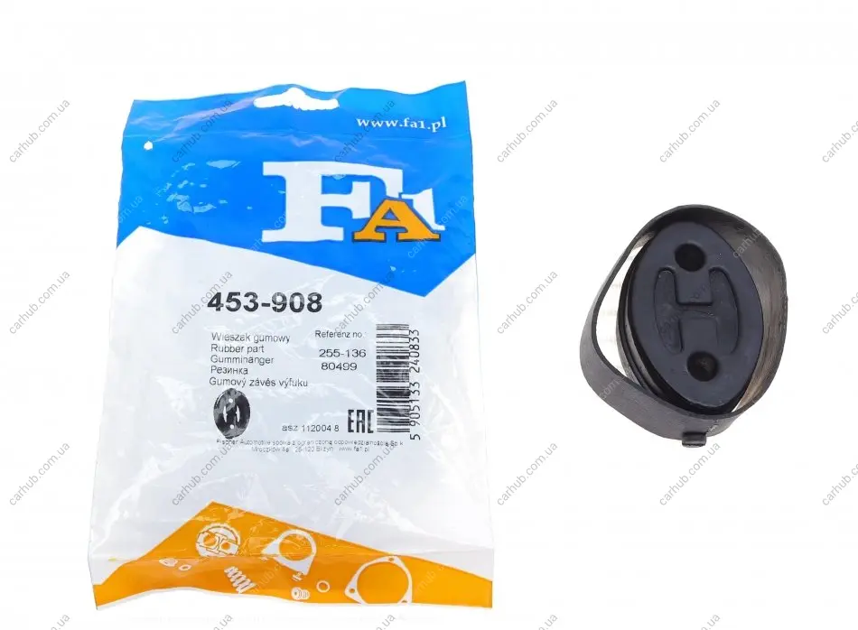 Гумка глушника Land Rover Freelander 1.8i/2.0 DI/2.5 V6 98-06 Fischer Automotive One (FA1) 453-908 (фото 1)