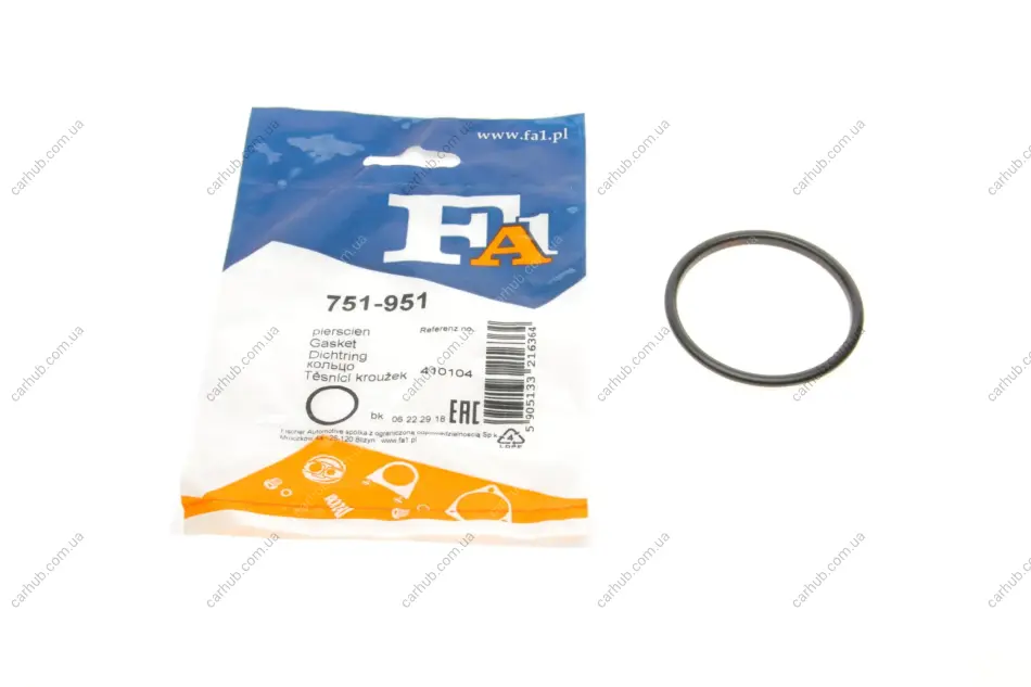 Прокладка труби вихлопної Nissan Almera/Juke/Micra/Note/Primera 96- (51.1x59.1x4) (кільце) Fischer Automotive One (FA1) 751-951 (фото 1)