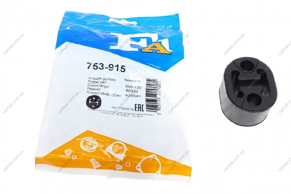 Гумка глушника Nissan Juke/Note/Micra 1.0-1.6 16V 03- FA1 Fischer Automotive One (FA1) 753-915 (фото 1)