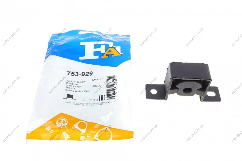 Кронштейн кріплення глушника Nissan Micra C+C/Note 1.4 06-12 FA1 Fischer Automotive One (FA1) 753-929 (фото 1)