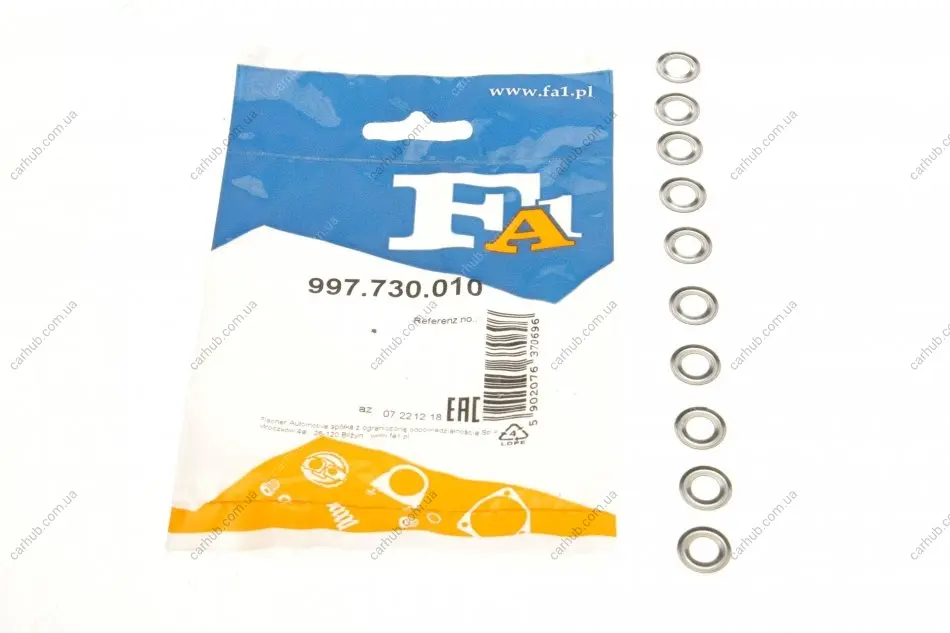 Шайба під форсунку Citroen/Peugeot 1.8D/1.9D (7.0x13.5x1) (к-кт 10шт) Fischer Automotive One (FA1) 997.730.010 (фото 1)