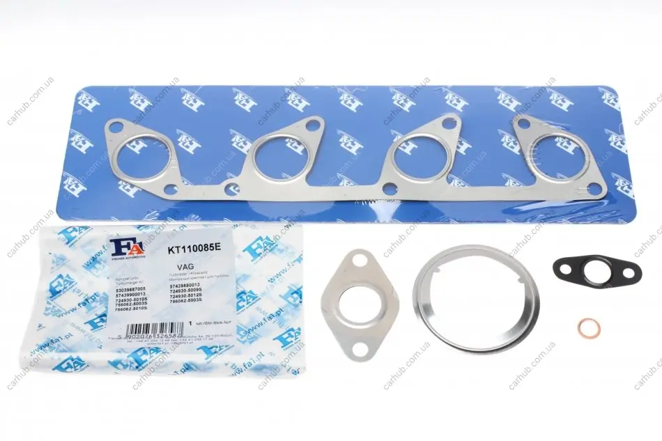 Комплект прокладок турбіни VW Golf V/Passat 2.0 TDI 03-13 FA1 Fischer Automotive One (FA1) KT110085E (фото 1)