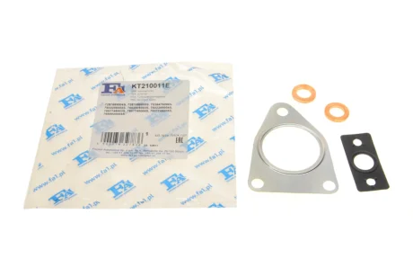 Комплект прокладок турбіни Ford Focus II/Mondeo IV/Volvo C30/S40 II/V50/V 70 III 2.0 TDCi 03-15 FA1 Fischer Automotive One (FA1) KT210011E